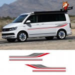 Universal Vinyl Decals Motorhome Stripes Camper Van Graphics Stickers For Mercedes Vito Ford Transit Renault Kang